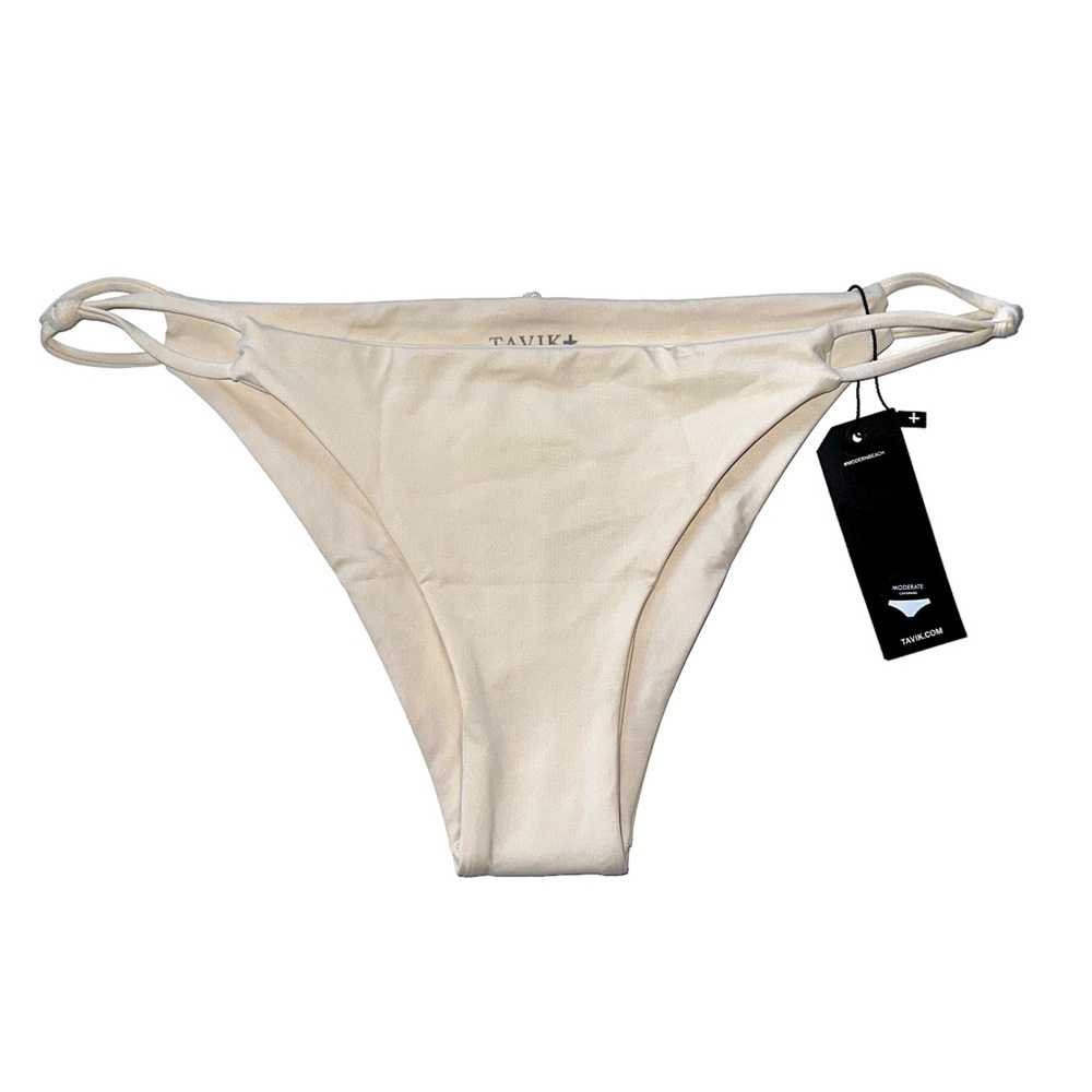 Tavik+ Asher Bikini Bottom Minimalist Knotted String Moderate Coverage Size L